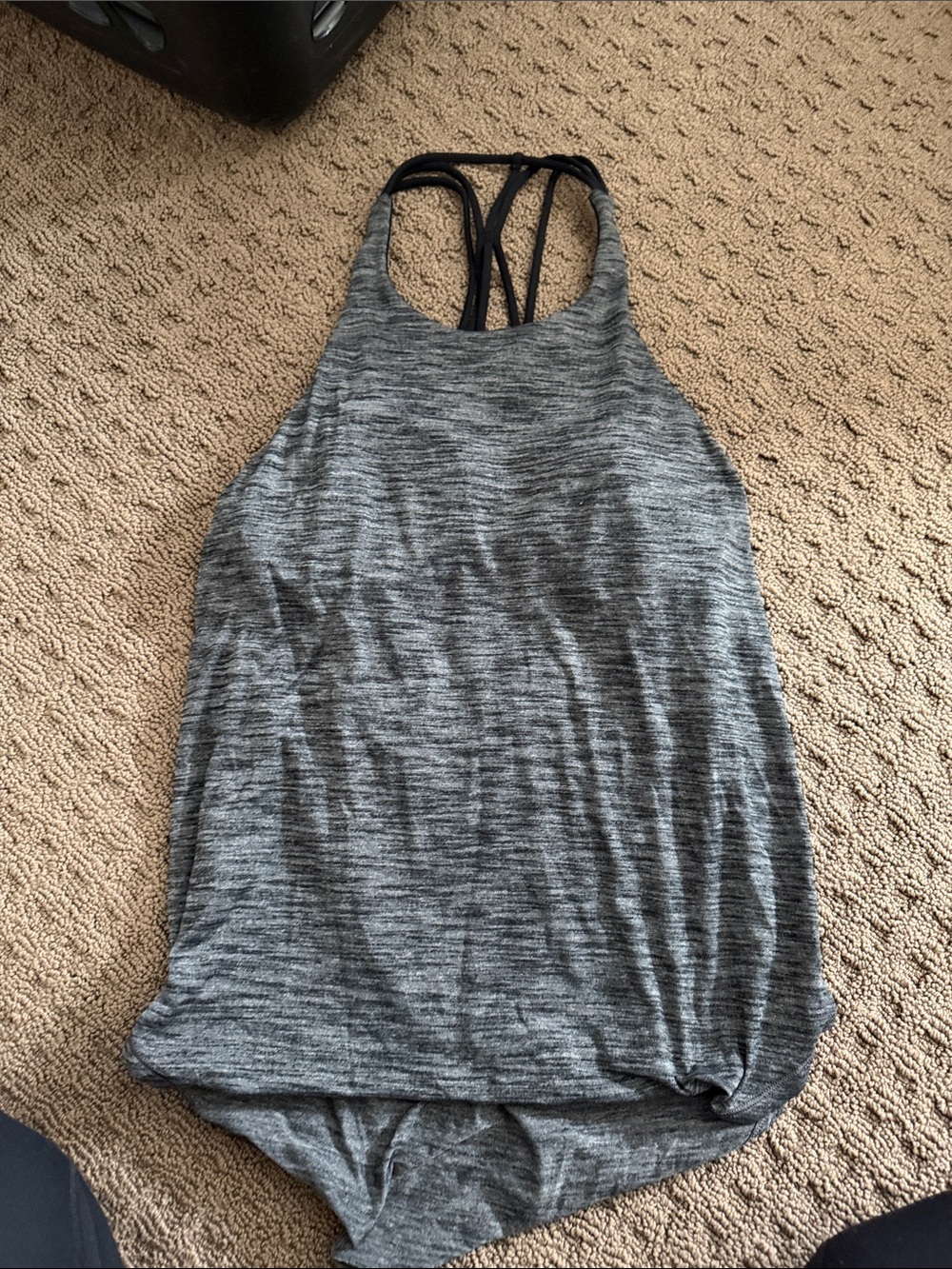 lululemon athletica Gray Heather Racerback Tank